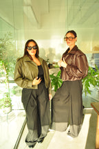 LEATHER BOMBER