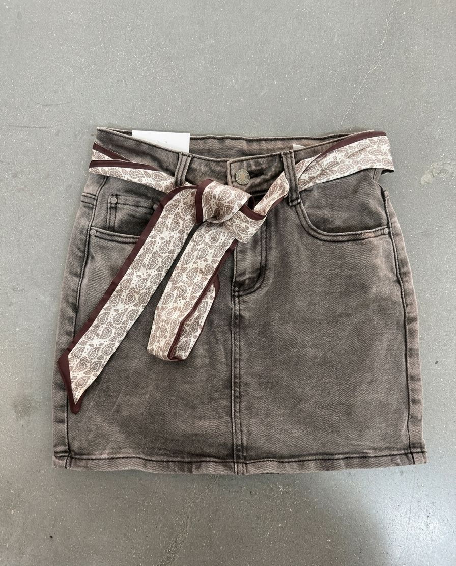 GONNA JEANS MARRONE - Alta Murgia